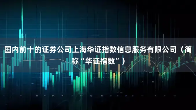 国内前十的证券公司上海华证指数信息服务有限公司（简称“华证指数”）